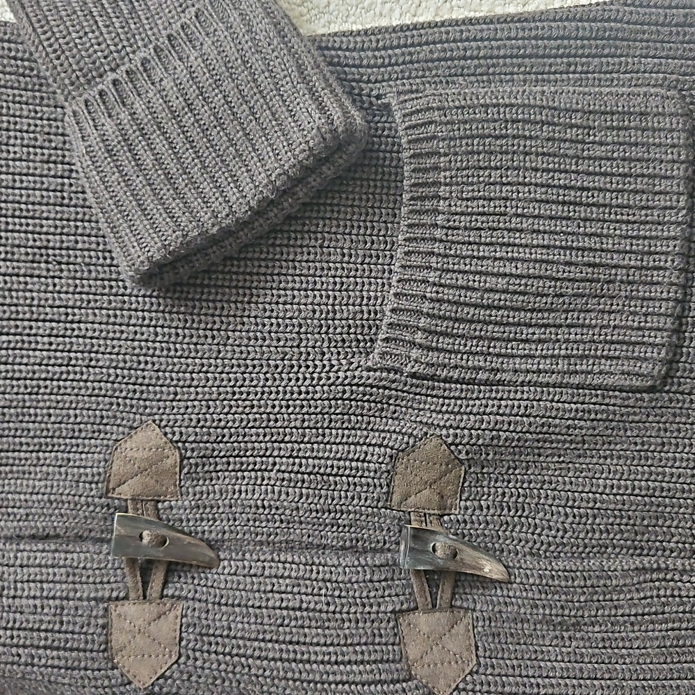 Brown knit Worth cardigan coat - Picture 5 of 6